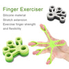 Silicone Finger Trainer Device Fan-shaped Pull Ring(Black)