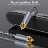 1m Pure Copper RCA Coaxial HIFI Digital Audio Cable SPDIF Subwoofer Speaker Cable(Silver Gray)
