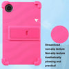 For TCL Tab 8 Gen 2 Shockproof Silicone Tablet Protective Case With Holder(Black)
