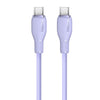 Baseus Pudding Series 100W Type-C to Type-C Fast Charging Data Cable, Length:1.2m(Purple)
