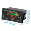 Car Waterproof DC Digital Voltmeter Battery Percentage Display(Black)