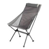 Outdoor Camping Aluminum Alloy Portable Folding Beach Chair, Colour: Without Pocket (Dark Gray)