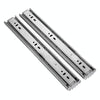 12 inches 3-section Mute Stainless Steel Sliding Drawer Slides Ball Slide Rail Length: 30cm