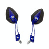 Aluminum Alloy Motorcycle Large-view Rearview Mirror Modification(Blue)