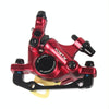 ZOOM HB100 Mountain Bike Hydraulic Brake Caliper Folding Bike Cable Pull Hydraulic Disc Brake Caliper, Style:Front(Red)