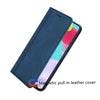 For Xiaomi Redmi Note 10 Pro Frosted Business Magnetic Horizontal Flip PU Leather Case with Holder & Card Slot & Lanyard(Blue)