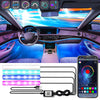 EV21 4 in 1 Bluetooth APP Car Ambient Light Atmosphere Lamp USB Version
