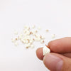 20 PCS / 2 Bags 1:12 Mini House Toy Simulation Garlic Kitchen Decoration(Off-white)
