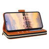 For Samsung Galaxy A55 Nine-card Slots Zipper Wallet Bag Leather Phone Case(Brown)
