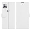 For Motorola One 5G Ace R64 Texture Single Horizontal Flip Protective Case with Holder & Card Slots & Wallet& Photo Frame(White)