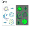 10 PCS Waterproof Luminous Tattoo Stickers Gradient Temporary Tattoo Stickers(Ei-131)