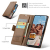 For Samsung Galaxy S25+ 5G CaseMe 023 Butterfly Buckle Litchi Texture RFID Anti-theft Leather Phone Case(Brown)