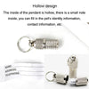 Pet ID Tag Pendant Capsule for Cat Dog Address Label Small Large