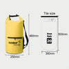 Outdoor Waterproof Dry Dual Shoulder Strap Bag Dry Sack PVC Barrel Bag, Capacity: 20L(Pink)