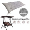 150x50x8cm Outdoor Bench Waterproof Sunscreen Thickened Soft Cushion(Light Gray)