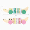 Children Number Puzzle Arithmetic Multicolor Rotating Shaft Baby Early Education Wooden Teaching Kids, Style:  Crocodile Blue