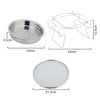 RG_011 Outdoor Round Folding Stainless Steel Barbecue Grill, Size: 22 x 14cm