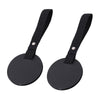 2pcs Concealed Car Seatback Leather Storage Hooks(Black)