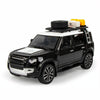 Simulation 1:24 7 Open Doors Alloy Off-Road SUV Car Sound Light Model Children Toy Ornament(Black)