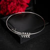 3pcs / Set Silver Bohemian Hollow Arrow Compass Beads Chain for Women(Silver)