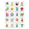 Beach Fruit Flower Arm Tattoo Sticker Kids Cartoon Face Sticker(20 PCS / Set)