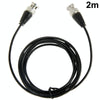 2m BNC Male Cable Black - CCTV Video Surveillance