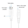 1.25m For Shaver / Water Refill Device USB TTo 8-Figure Tail Charging Cable Power Cord(White)