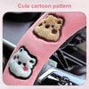 Round Style Car Universal Cartoon Pattern Plush Warm Anti-skid Steering Wheel Cover, Diameter: 38cm (Grey)