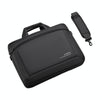 OUMANTU 030 Portable 15 inch Laptop Bag Leather Handbag Business Briefcase(Black)