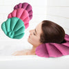 Shell Shaped Soft Bathroom Pillow Home Comfortable Spa Inflatable Bathtub Cushion, Random Color Delivery