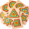 DIY Creative 3D Wooden Puzzle Geometry Shape Puzzle Children Educational Toys(Quadrilateral)