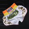 ANOTHERBOXER MMA/Martial Arts/Sanshou/Thai Boxing Professional Training Shorts for Men and Women, Size: L(No. 60 White Body/Orange Waist)