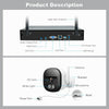 SriHome 5MP 4CH WiFi NVR System with 4 Wireless Cameras (US Plug)
