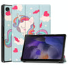 For Samsung Galaxy Tab A8 2021 Painted Leather Tablet Case with 3-Fold Holder(Unicorn)