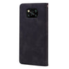 For Xiaomi Poco X3 NFC Frosted Business Magnetic Horizontal Flip PU Leather Case with Holder & Card Slot & Lanyard(Black)