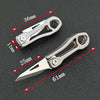 Titanium Alloy Mini Folding Knife Express Knife EDC Keychain Pendant