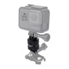 PULUZ 360 Degree Rotation CNC Swivel Pivot Extension Arm Tripod Mount for GoPro, Insta360, DJI and Other Action Cameras