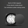 Car Telescopic Suction Cup Rubber Bottom Strong Magnetic Mobile Phone Holder(Black)