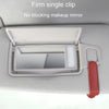 Car Eyeglasses Storage Clip Automobile Sun Visor Sunglasses Carrying Holder(Red)