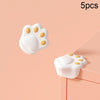 5 PCS Children Silicone Table Anti-Collision Protection Corners Guard(Claw Face White)