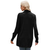 Women Mid-length Sweater Jacket Temperament Loose Knitted Cardigan, Size: XL(Black)