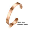 8mm Width Women Men Stainless Steel Surface Bracelet Bangle(Silver)