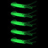 HENGJIA 5PCS Luminous Squids Plastic Soft Baits Artificial Fishing Lures Bionic Fishing Bait, Length: 9 cm