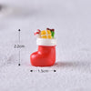 5pcs Christmas Decoration Accessories Micro Landscape Christmas Gift Resin Small Ornament, Style: Socks No.5