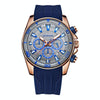 OCHSTIN 6094A Multifunctional Quartz Waterproof Luminous Men Watch(Rose Gold+Grey+Blue)
