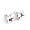 Fashion Good Husband Cuff Link Men Shirt Charm Zinc Alloy Cufflinks