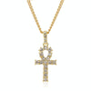 N2106-16 Cross Exaggerated Hip Hop Style Necklace Collarbone Chains