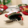 Christmas Decorations Restaurant Decorations Gift Bag Knife and Fork Set Gloves Style(Snowman)