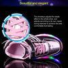 K02 LED Light Single Wheel Wing Roller Skating Shoes Sport Shoes, Size : 34 (Gold)