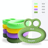 MAXSOINS MXO-DOUBLE-001 Frog Shape Finger Grip Training Device Finger Grip Ring, Specification: 40LB (Bearded Grass Green)